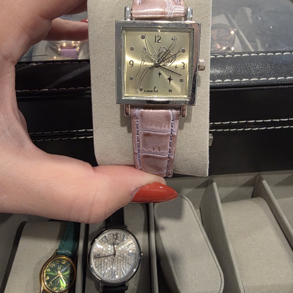 Disney Silver and Pink Women's Watch